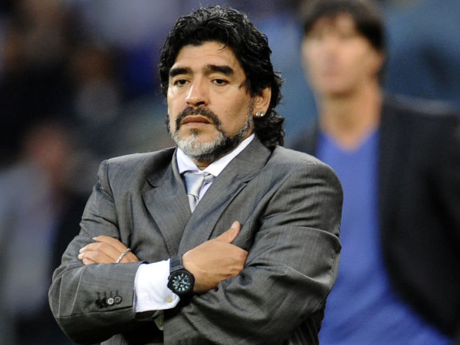Maradona confessed to be a fan of Putin.