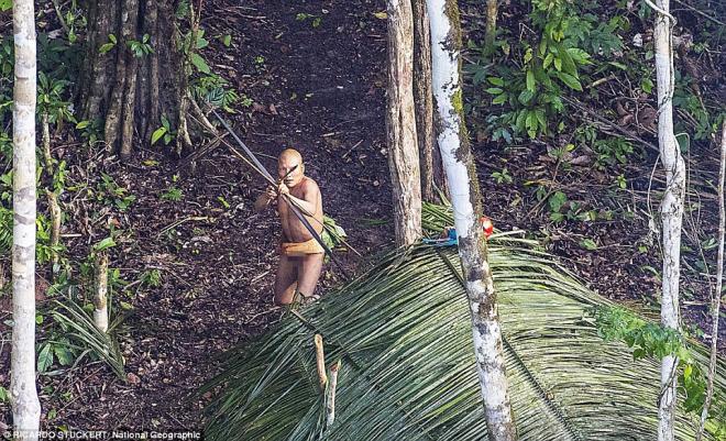 Images of Amazonian tribe living like their ancestors