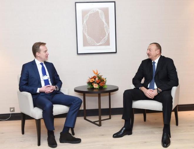 Ilham Aliyev met with FM of Norway
