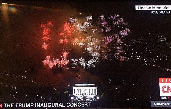 Trump’s inauguration fireworks spell ‘USR’ -
