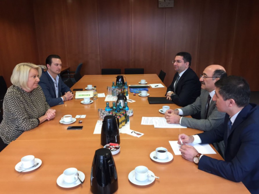 Əbülfəs Qarayev Bundestaqın deputatı ilə görüşdü