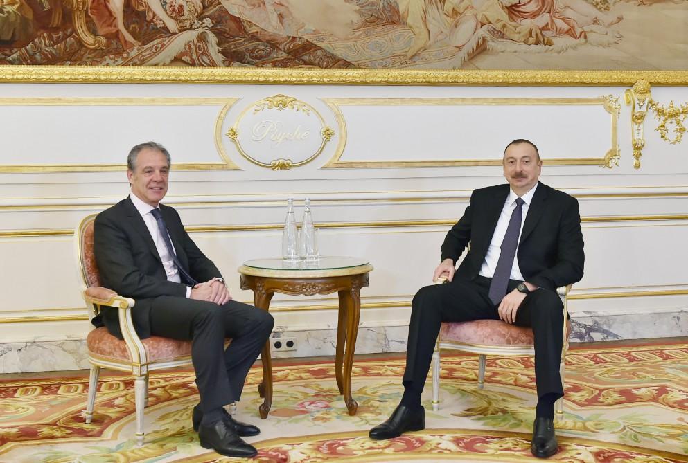 President Ilham Aliyev met with  Gilles Remy