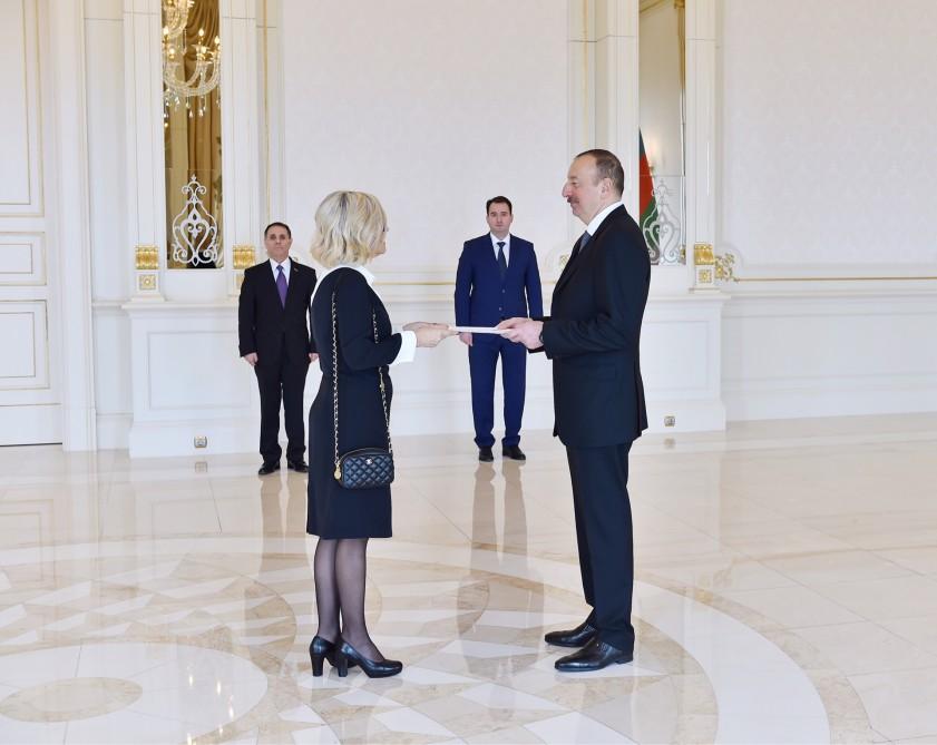 Ilham Aliyev accepted Paula Leal da Silva -