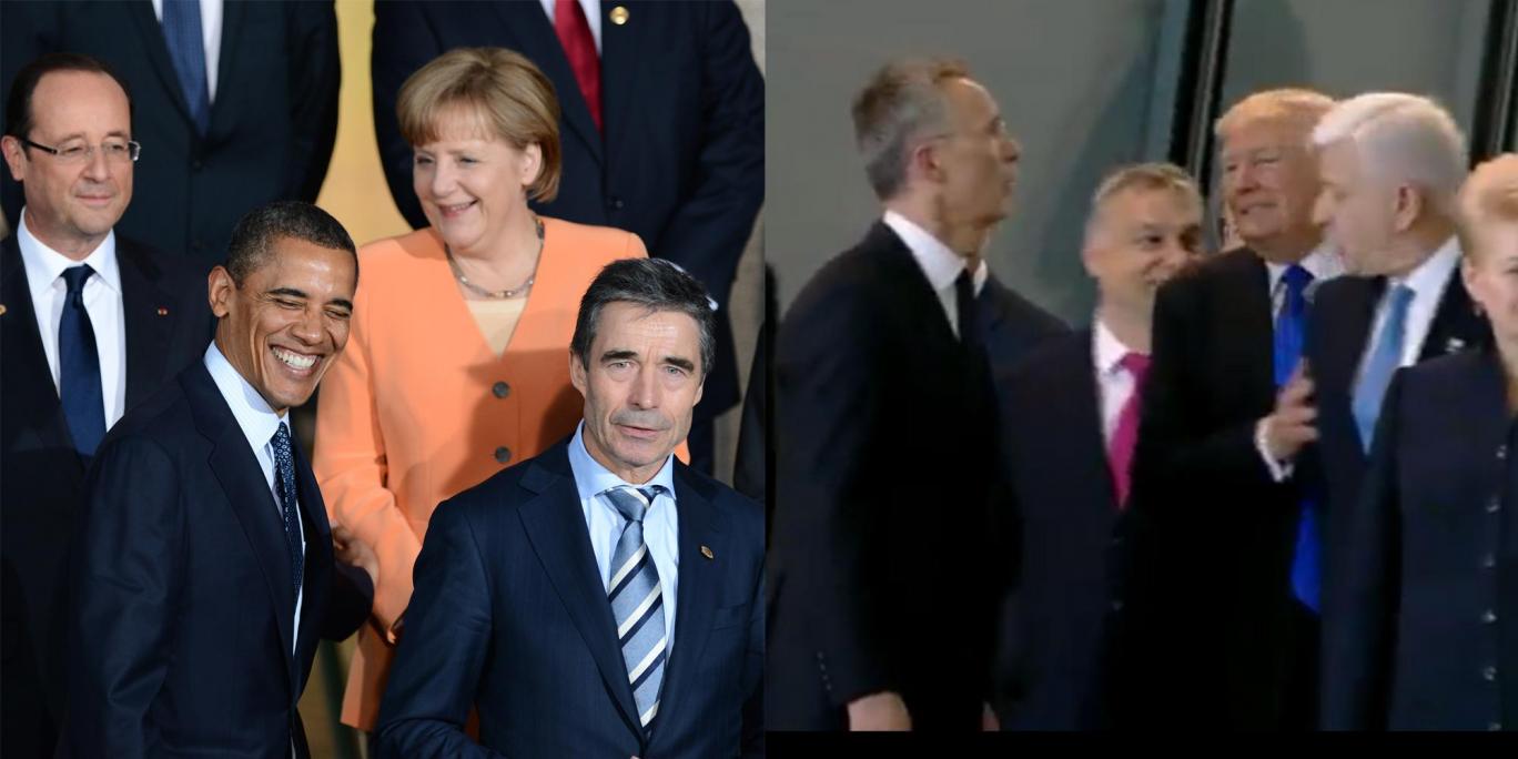 The difference between Trump and Obama in two pictures