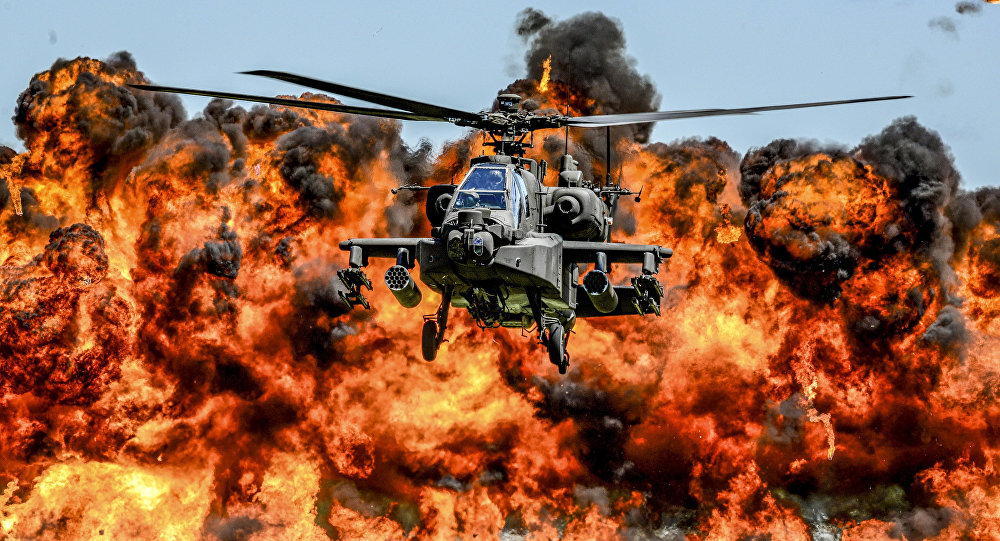 US apache helicopters, marines provide support to Raqqa