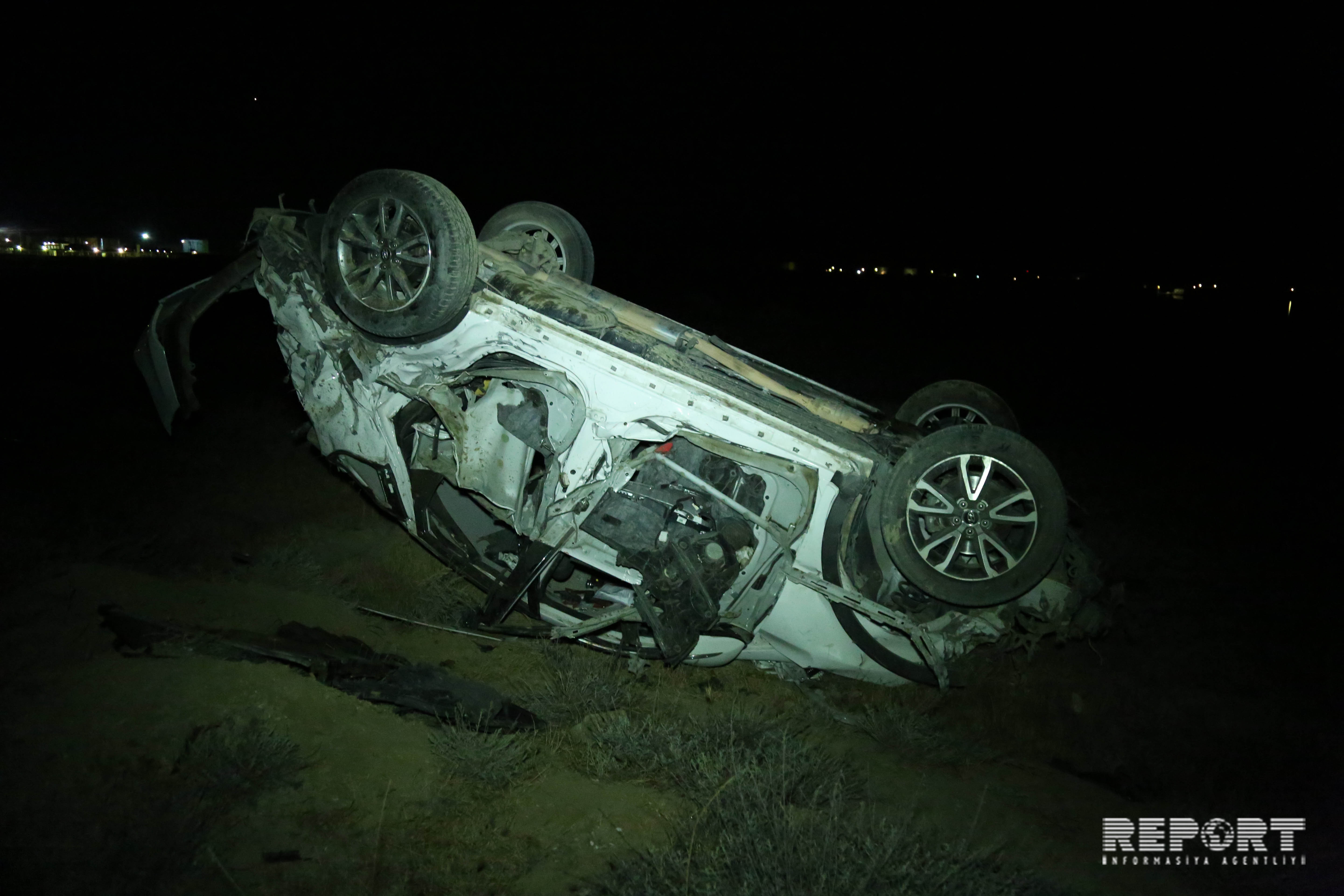 Bakıda polis rəisinin oğlu qəza törətdi: yaralılar var - Video