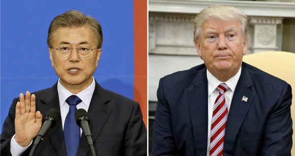 Trump, Moon discuss free trade and North Korea