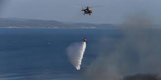 Fire helicopter crashes in Turkey