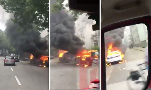 Almaniya qarışdı: polis müdaxilə etdi - Video