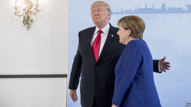 Merkel, Trump call for tougher U.N. sanctions