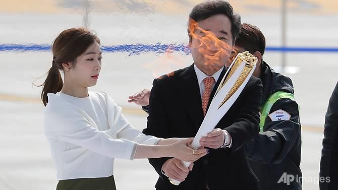 Olympic flame arrives in South Korea
