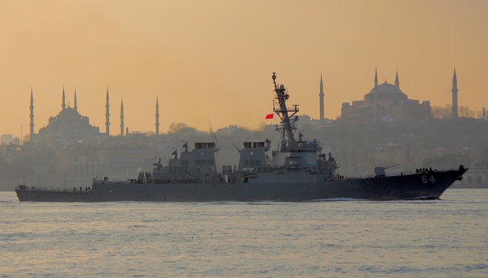 Американский эсминец направился в Черное море