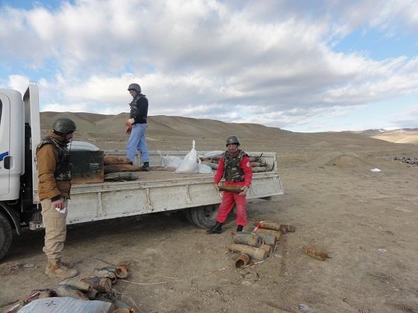 Xızıda partlamamış mərmilər tapıldı - Foto