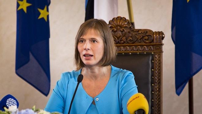 The Estonian president has isolated himself