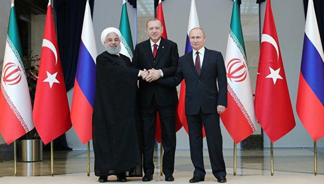 Turkey, Iran, Russia say will work for stability in Syria
