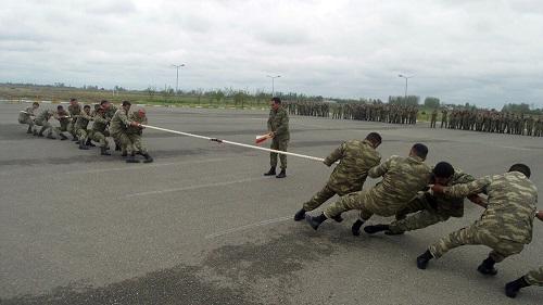 Sports competitions are held in the Azerbaijan Army