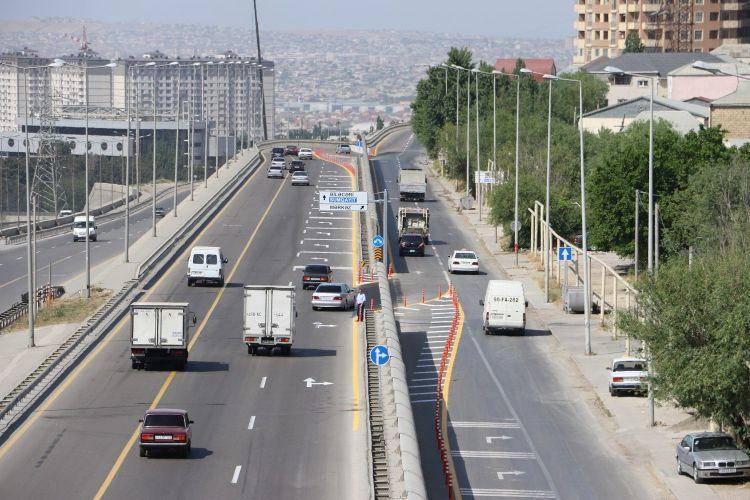 Bakıda bu əsas yolda hərəkət 2 gün məhdudlaşdırılır