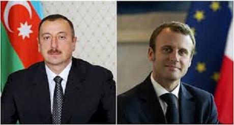 French president holds phone talks with Ilham Aliyev