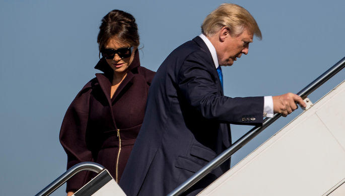 Tramp Melaniyanı Yaponiyaya aparmadı