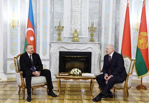 Ilham Aliyev spoke with Lukashenko