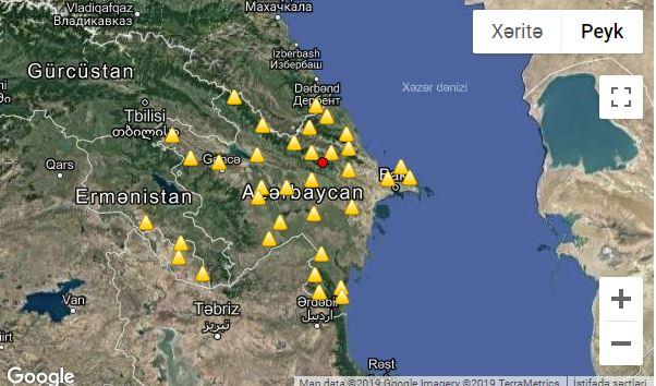 Azərbaycanda zəlzələ baş verdi