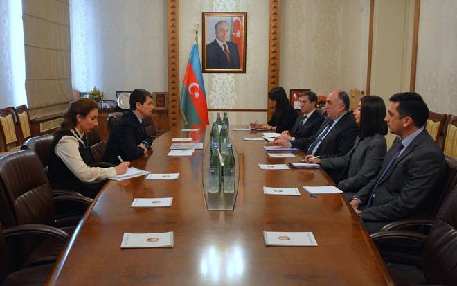 Azerbaijani FM meets with outgoing Ukrainian ambassador