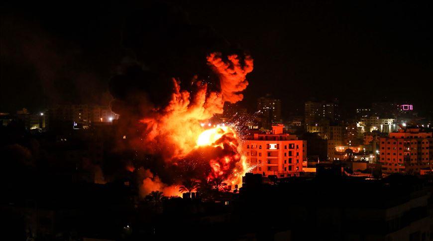 Israeli warplanes stage more heavy strikes across Gaza