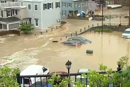 Shocking scenery in the US: The city was under water -
