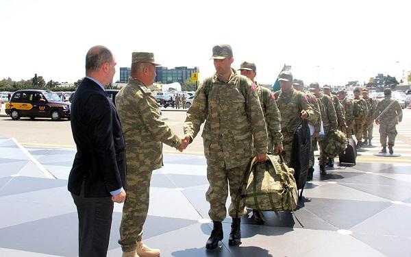 Turkish troops were sent off from Azerbaijan -