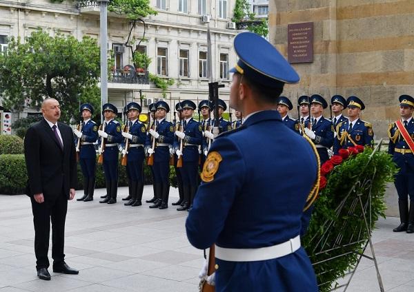 Ilham Aliyev visited monument -
