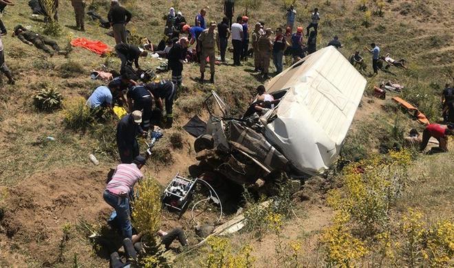 Bus carrying pilgrims overturns in Brazil killing 16