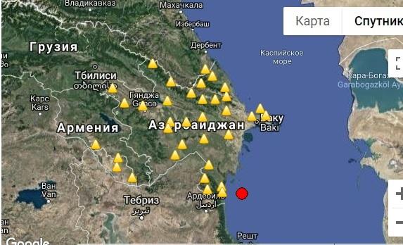 Xəzərdə yenə zəlzələ oldu