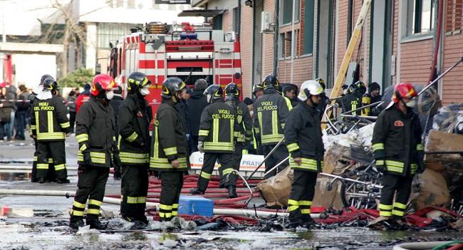 Blast in an oil refinery in Pavia, Italy