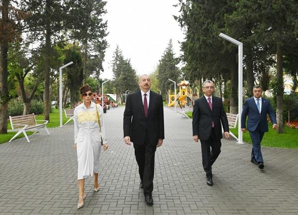 President at newly-reconstructed park -