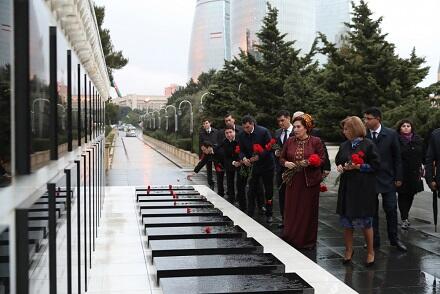 Turkmen speaker visited the Alley of Martyrs -