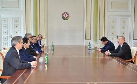 Ilham Aliyev met with the Iranian delegation