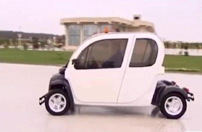 Ilham Aliyev traveled boulevard by electric car -