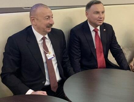 Ilham Aliyev met with Duda