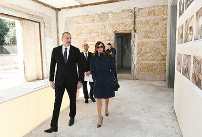 Ilham Aliyev and his wife inspected the building in Rome