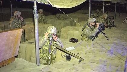 Our artillery units were trained at night  -