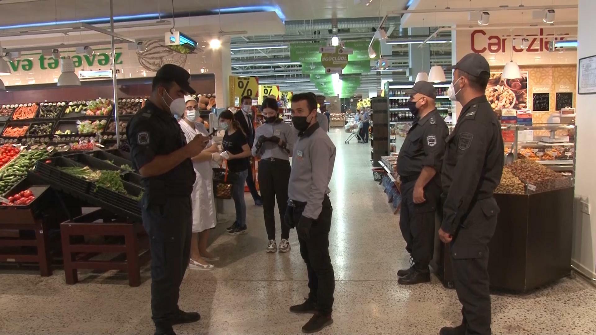 В Шеки  оштрафованы не использующие маски лица