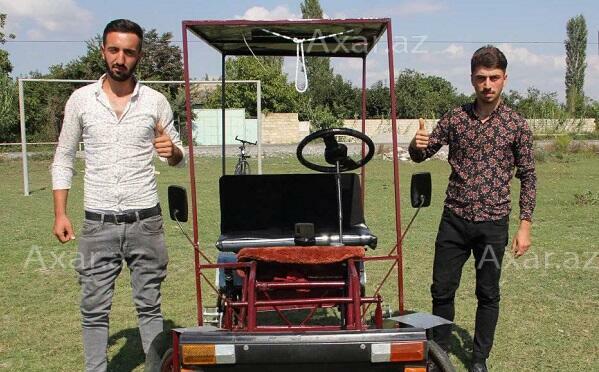 Gənclər dördtəkərli velosiped düzəltdilər – Foto