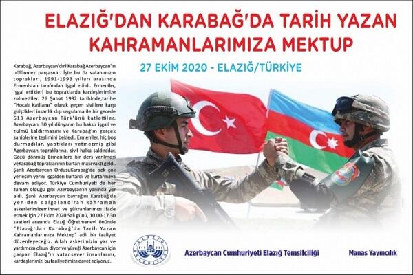 Türkiyədə əsgərlərimizə məktub aksiyası keçiriləcək