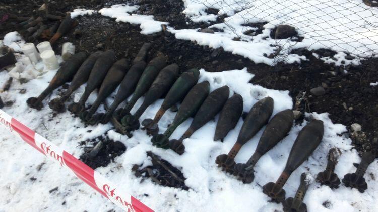 Weapons left by the enemy found in Khojavend