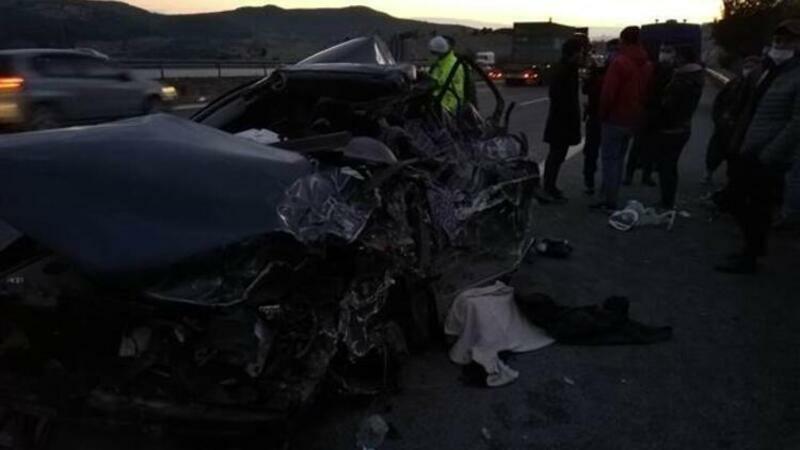 Ankara yolunda dəhşətli qəza: 5 ölü, 2 yaralı