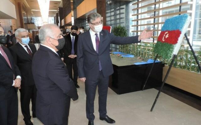 Ali Asadov in TANAP office -