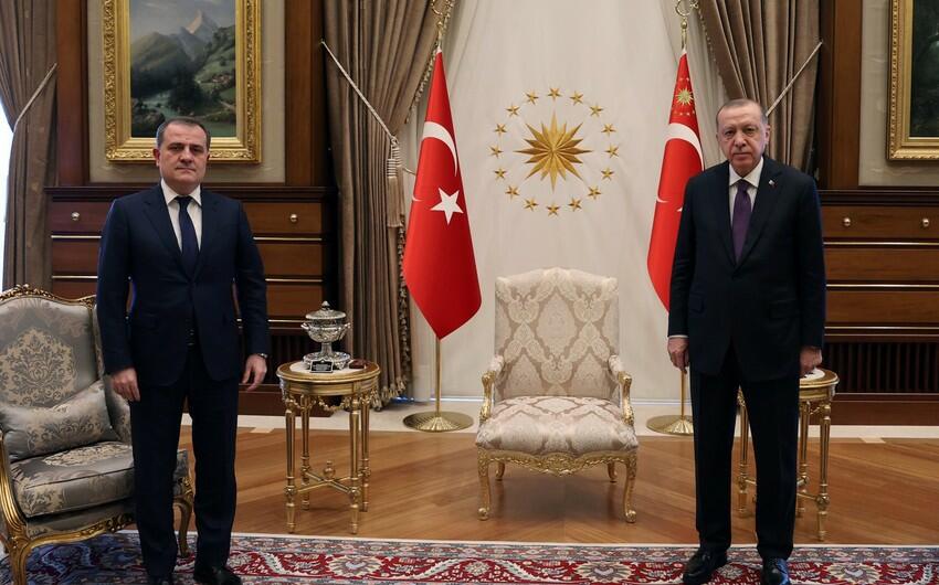 Jeyhun Bayramov met with Erdogan
