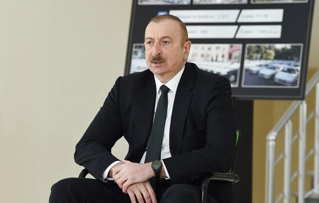 Xəzər sürətlə kiçilir, səbəbi iqlim dəyişikliyi deyil - Əliyev
