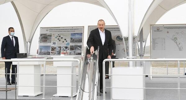 Президент заложил фундамент санатория "Истису"