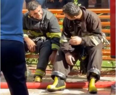 Firefighter heroes: Like a scene from a movie  -